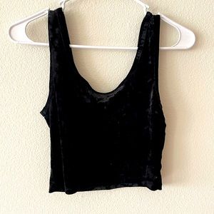 Forever 21. Crushed Velvet Crop. Size M